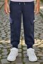 Girl's 3-Yarn Lilac Tracksuit with Brooklyn Text Print on the Chest and Kangaroo Pocket - 6