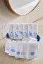 Wipure 12-Pack Embroidered Washable Towel Napkins 20X20 cm - 7