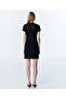 Jacquard Dress with Metal Accessories - 6