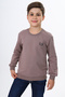 سويت شيرت رجالي من نوع Relax Fit Crew Neck مطبوع - 2 Thread