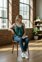Women's Khaki Plus Size Premium Tensel Fabric Adjustable String Strap V-Neck Comfortable Basic Stylish Blouse - 4