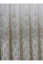 Nova Gold Detailled 1/2,5 Pleated Tulle Curtain Apm