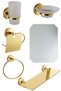 Kiraz 5-Piece Mirror Set Gold Color
