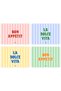American Service Set of 4 Multi-Colored Plate Mats Stain-Resistant American Service New American Service - 2