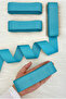 Circumcision Blue Grosgrain Ribbon 4 cm 10 Mt, Bohça Dowry Wedding Engagement Birthday Gift Packaging Decoration - 3