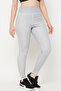Snug Fit High-Rise Houndstooth Print Active Tights in Grey - 4