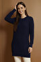 Patterned Tunic N3185 Navy Blue