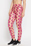 High Rise Geometric Print Active Tights in Multicolour with Side Pocket - 3
