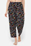 Pretty Florals Pyjama in Black - Rayon - 2