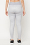 Snug Fit High-Rise Houndstooth Print Active Tights in Grey - 5
