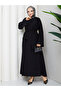 Women's Hijab Two-Piece Set – Modern Set with Belted Top & Long Skirt - 6