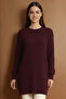 Patterned Tunic N3185 Claret Red - 3