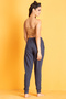 Chic Basic Cuffed Joggers in Navy - Knit - 3