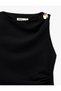 Women'S Black Sleeveless Blouse - 3