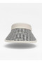 Beige Houndstooth Patterned Visor Adjustable Visor Hat - 5