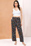 Pretty Florals Pyjama in Black - Rayon