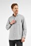 Gray Buttoned Collar Long Sleeve Pocketed Comfort Fit Cotton Shirt 1004255234 - 5
