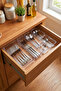 Set of 6 Modular Drawer Cutlery Organizers – Transparent Kitchen Organizer, Cutlery and Spoon Organizer