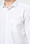 Men's White Long Sleeve Patterned Half Italian Collar Pocketed Cotton Comfort Fit Shirt 1004245183 - 4