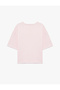 Women'S Pink Embellished T-Shirt - 4