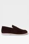 Genuine Suede Leather Lightweight Loafer Men's Shoes Brown