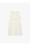 Baby Girl'S Ecru A Line Dress - 2