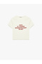 Women'S Ecru Printed T-Shirt