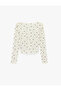 Women'S Ecru Design Women'S Pyjamas Knit Tops - 2