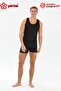 Laundry Men's Super Thin Black Modal Cotton Comfortable Sweat-Absorbing Summer Single Undershirt - 3