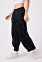 Women's Street Style Baggy Trousers with Cuff Detail - 3