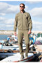 Men's Beige Color Cotton Sports Sweatpants - 2