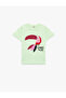 Girl'S Green Cotton T-Shirt