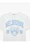 Women'S Ecru Printed T-Shirt - 3