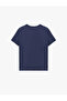 Women'S Navy Butterfly Printed T-Shirt - 2