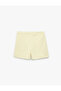 Girl'S Yellow Tweed Mini Shorts - 2