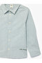Baby Boy Green Stripe Striped Shirt - 3