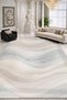 Mosso White Wave Detailed Woven Base Modern Decorative Carpet Mosso2090 - 2