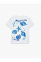 Women'S Ecru Cotton Printed T-Shirt - 2