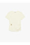 Women'S Ecru Cotton T-Shirt