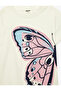 Girl'S Ecru Cotton T-Shirt - 3