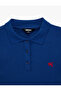 Women'S Navy Polo Neck T-Shirt - 3