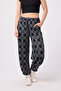 Women's Street Style Elastic Cuffed Baggy Pants - 5