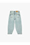 Girl'S Light Indigo Balloon Fit Jeans - 2