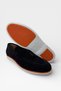 Genuine Suede Leather Tassel Detailed Loafer Men's Shoes Black - 5