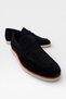 Genuine Suede Leather Lightweight Loafer Men's Shoes Black - 2