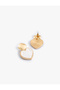 Women'S White Heart Earrings - 3