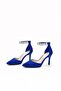 Women's Shoes with Stone Ankle Strap and Heels - 3