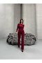 Boat Neck Button Detailed Knitwear Set - 3