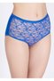 3009 High Waist Modal-Cotton Lace Front Mixed Color Set of 4 Women's Panties - 2