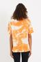 Women's Tie-dye Washable Oversize T-shirt Orange - 5